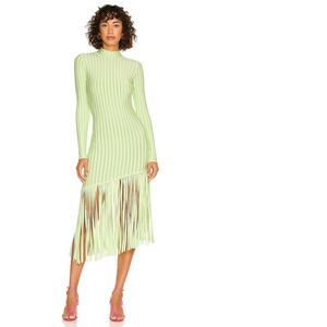 NEW Size M Ronny Kobo Adkins Knit Dress in Butterfly Green REVOLVE MSRP $578